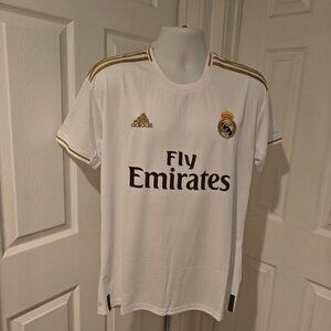 Adidas Real Madrid 2019/2020 Home Jersey White/Gold Men's Sizes M and L Soccer